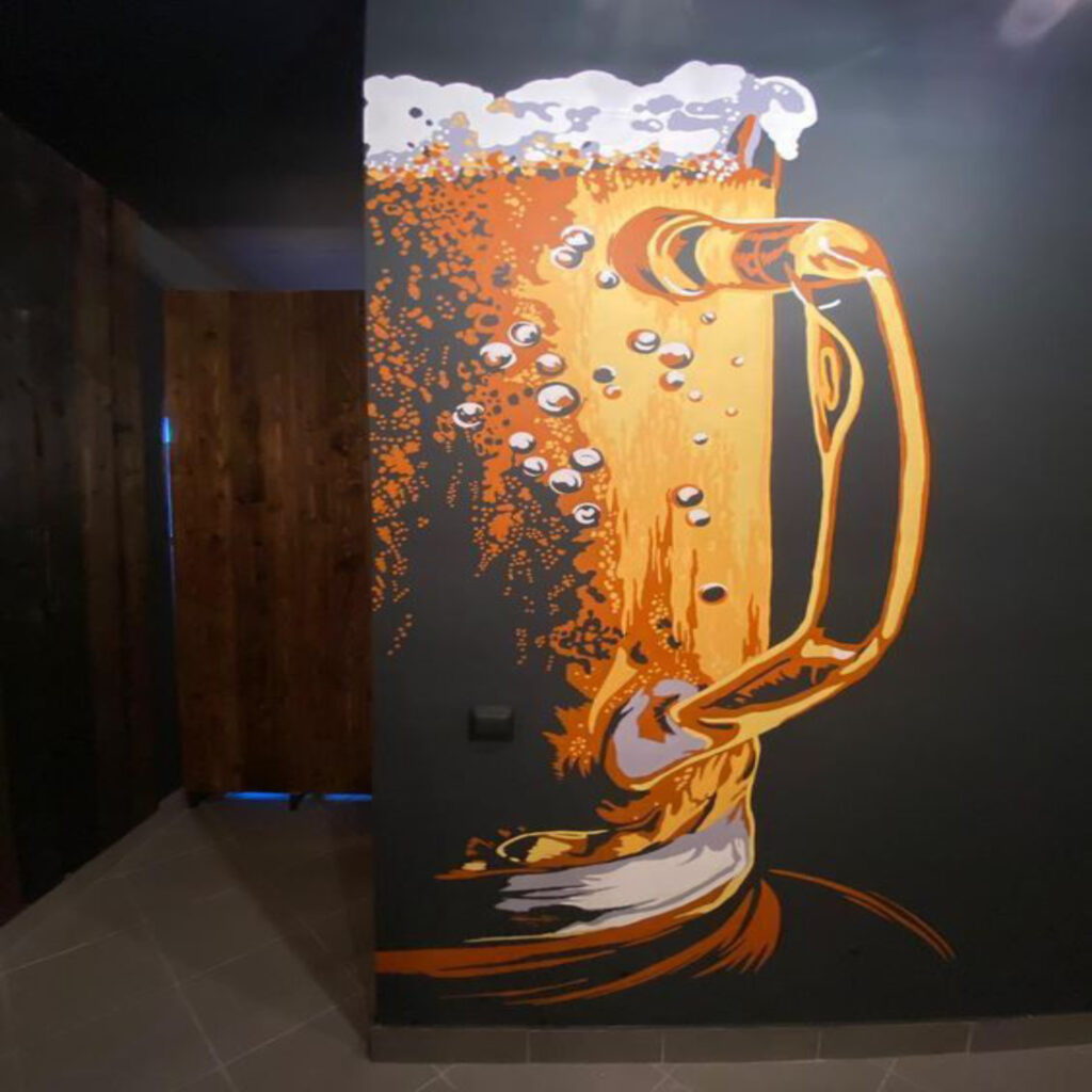 Cafe & Bar wall painting service
