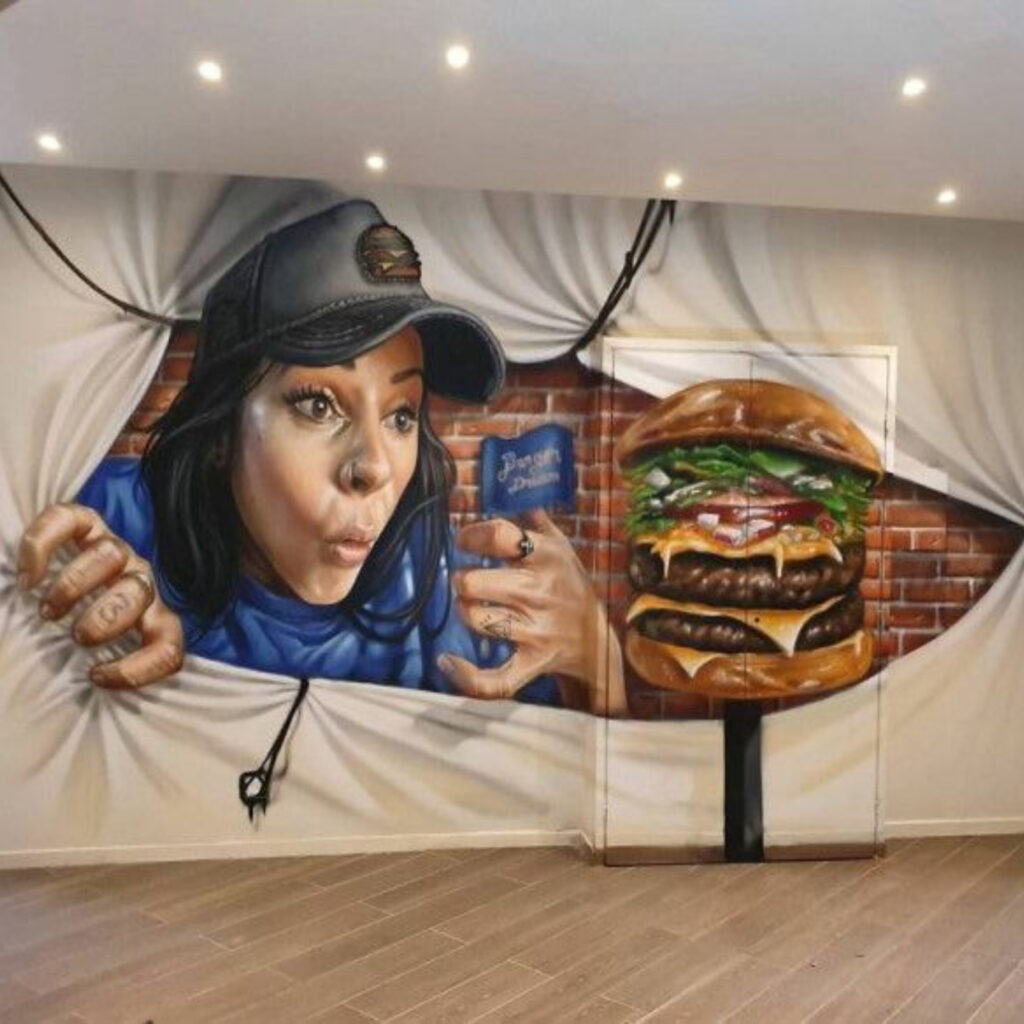 resturant wall painting service