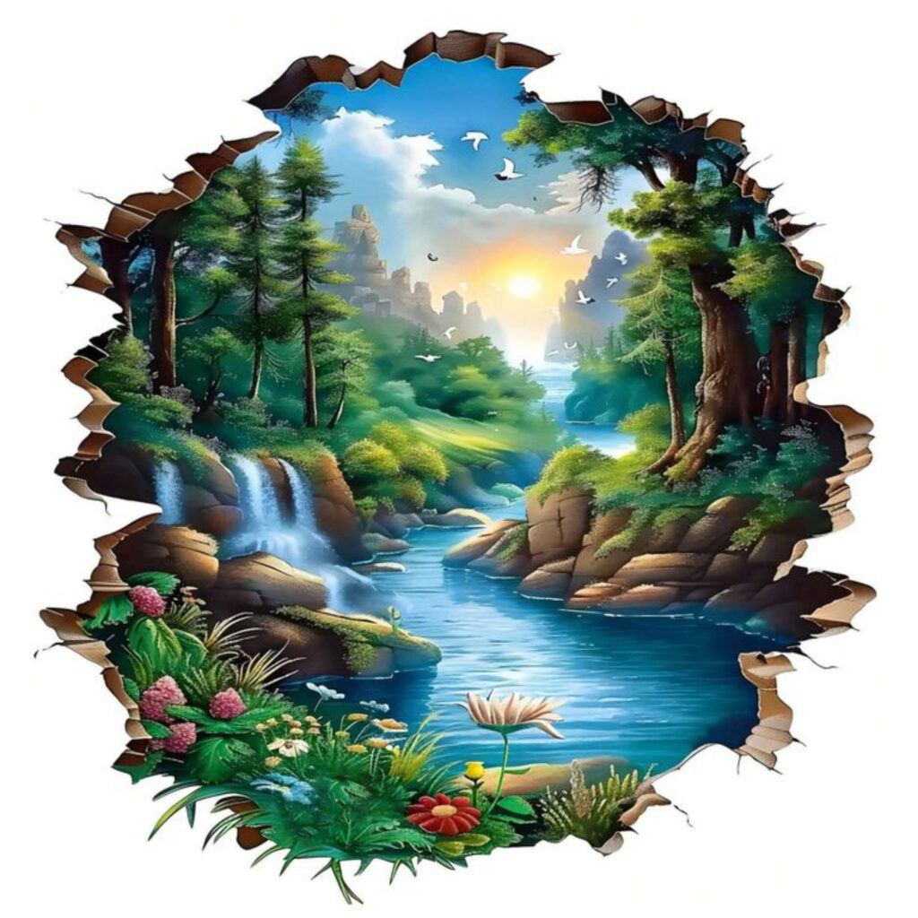 3D interior wall art painting service
