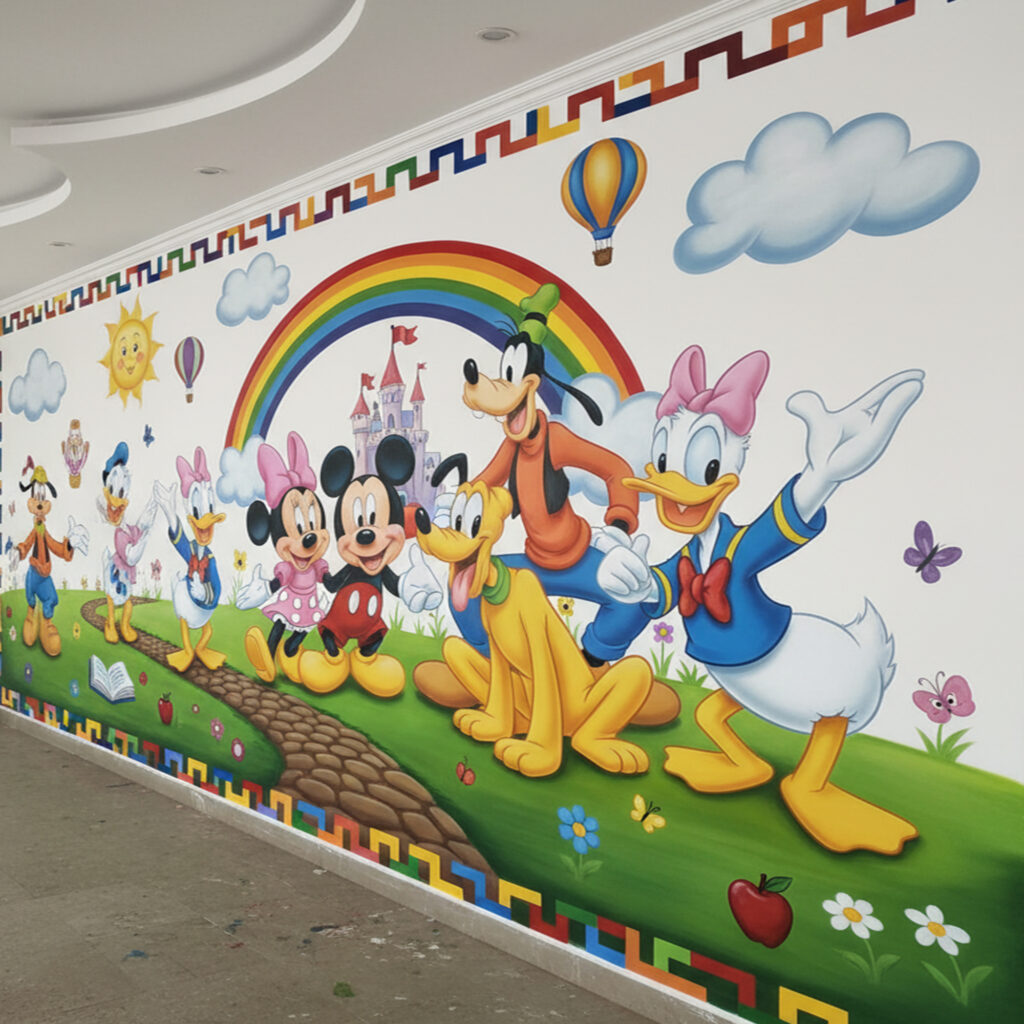 School Wall Art Painting Service