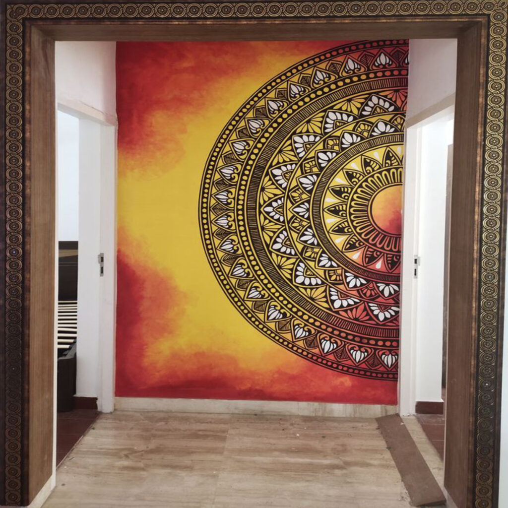 2D interior wall art painting service