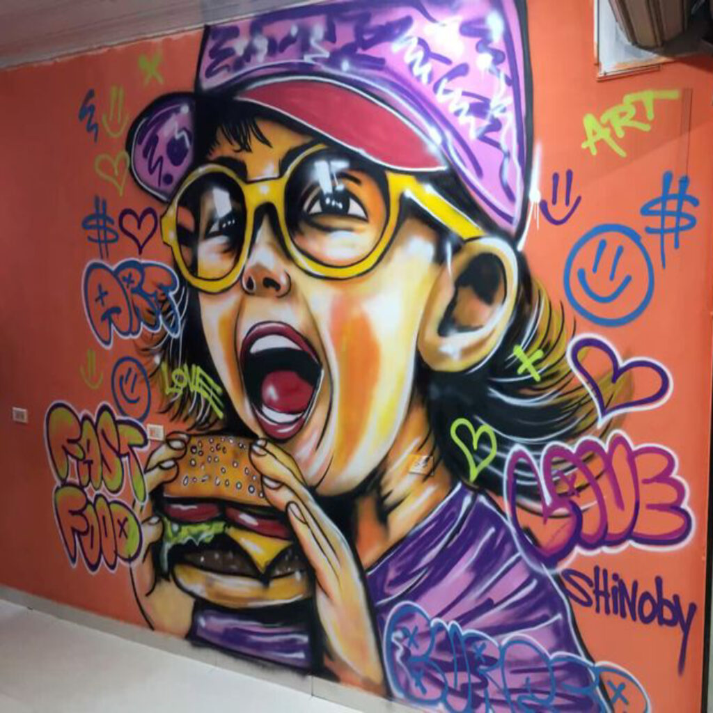 Cafe & Bar wall painting service