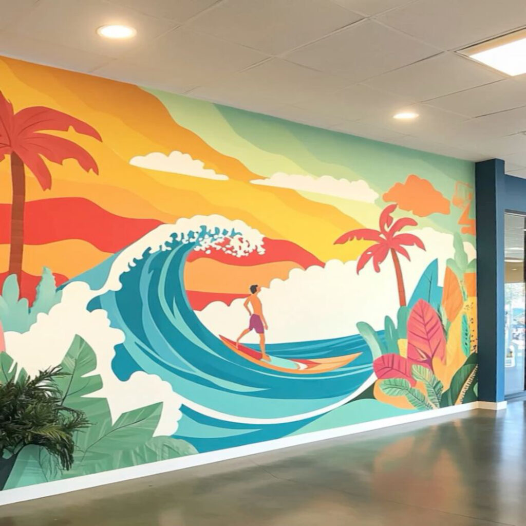 2D interior wall art painting service