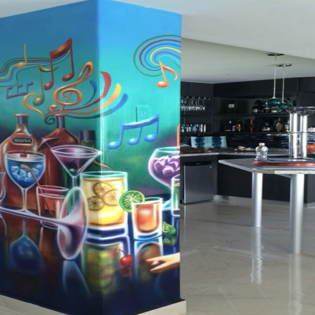 Cafe & Bar wall painting service
